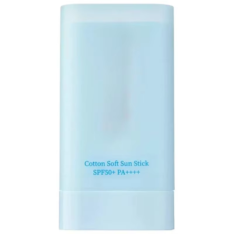 Bâton de Protection solaire coréen pour le visage, bleu clair, mat, pour peau douce et soyeuse, en c