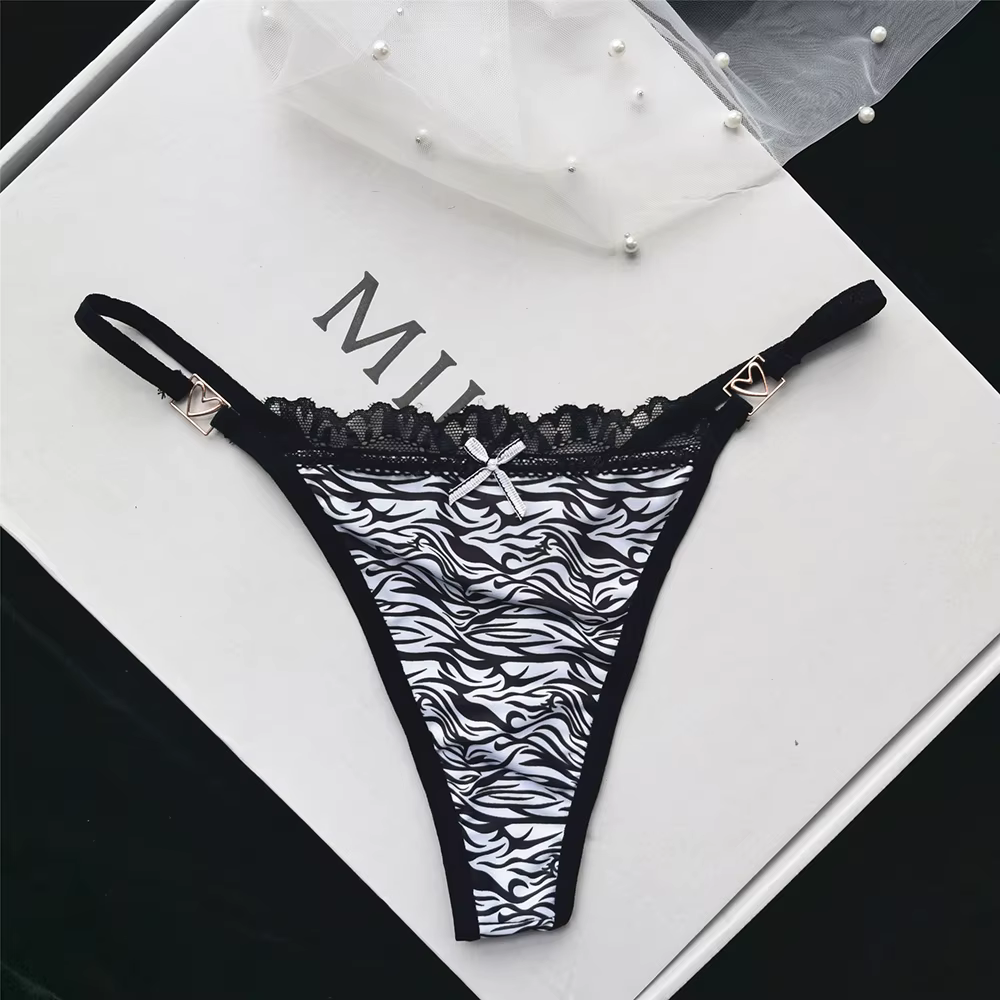 Culotte taille basse sans couture pour femme, sous-vêtement sexy, slip de sport, imprimé léopard, un