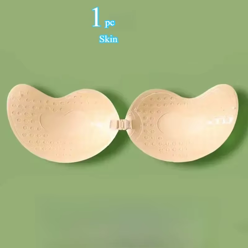 Soutien-gorge Push Up Invisible pour femmes, dos nu, sans bretelles, sans couture, fermeture frontal