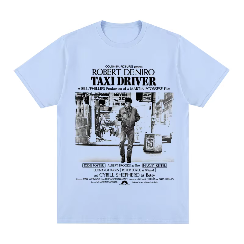 Chauffeur De Taxi t-shirt Vintage Robert De Niro film Raging Bull naturel né tueurs coton hommes t-s