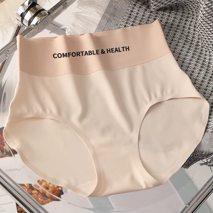 Culotte Invisible sans couture pour femmes, sous-vêtements Ultra-fins, taille haute, solide, confort