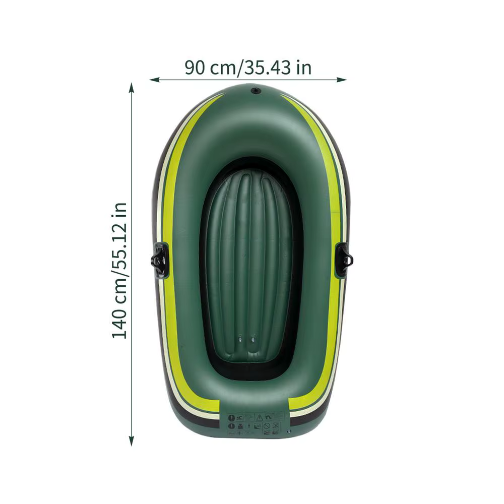 Bateau gonflable 1 personne, épaissi, antidérapant, radeau gonflable pour piscine, lac, rivière, qua