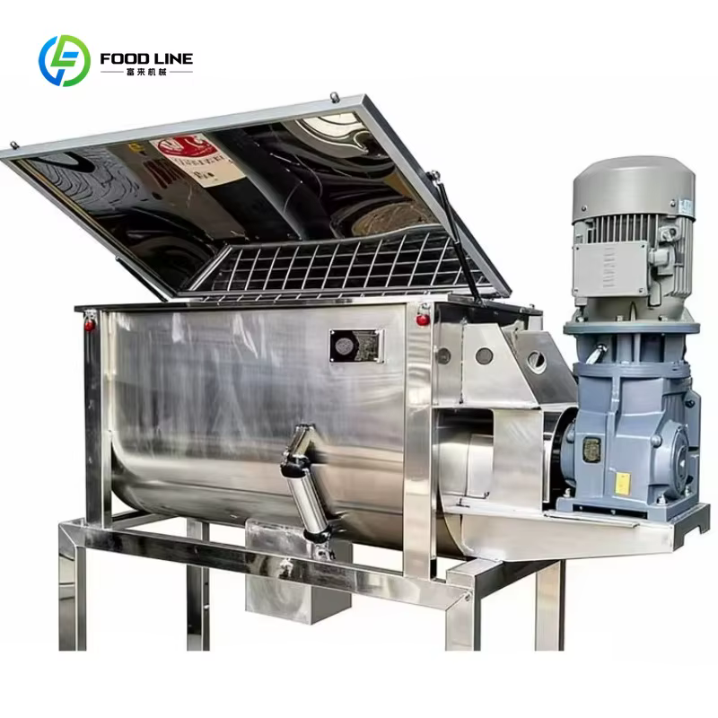 Mélangeur à ruban industriel personnalisé pour poudre de lait et suppléments protéinés (1000L, 2000L