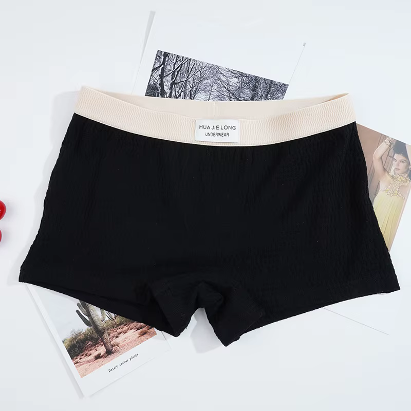 Boxers en coton respirant pour femmes, sous-vêtements, pantalons courts de sécurité, taille moyenne,