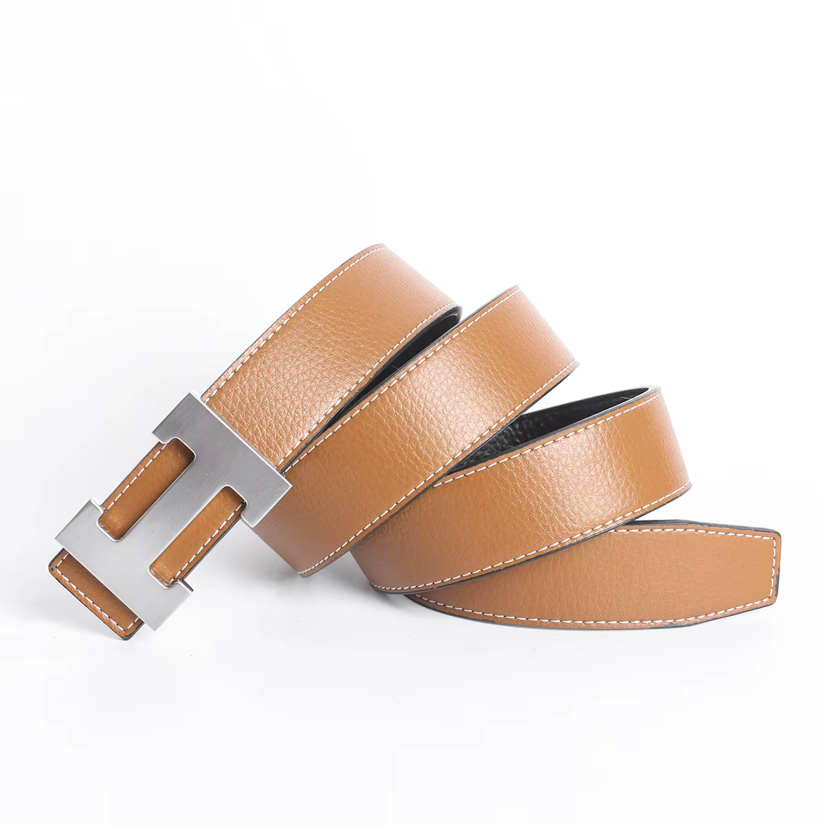 Vintage luxe marque de créateur taille H ceinture hommes haute qualité femmes véritable robe en cuir