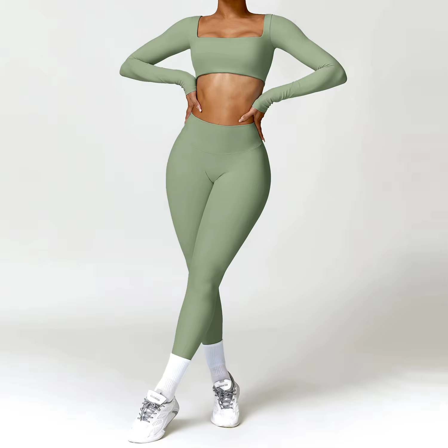 Costume de Yoga 2 pièces pour femmes, ensemble de sport à séchage rapide, survêtement pour course à 