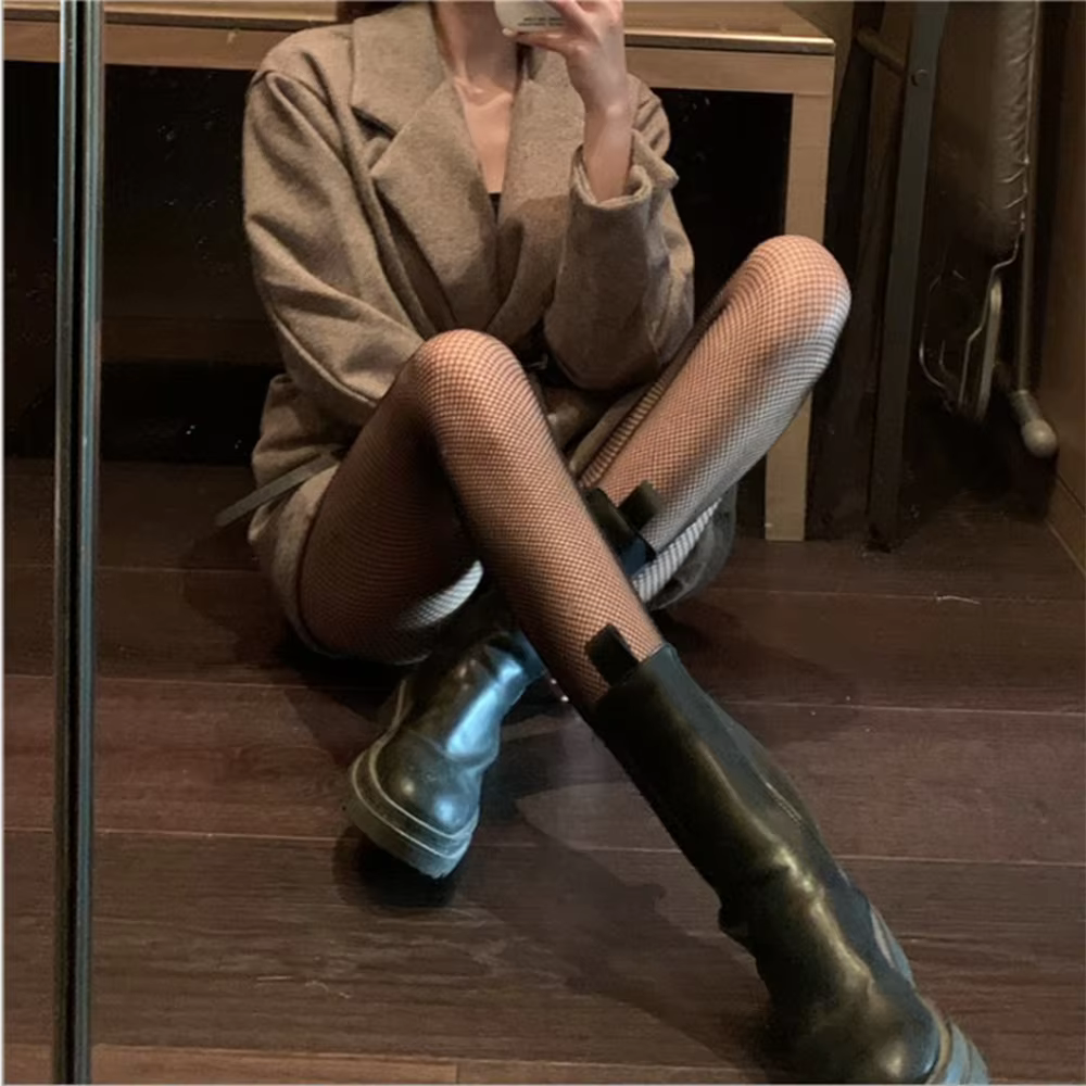 Bas résille Sexy pour femmes, collants longs en Nylon, bas de corps, filet de poisson, bonneterie ta