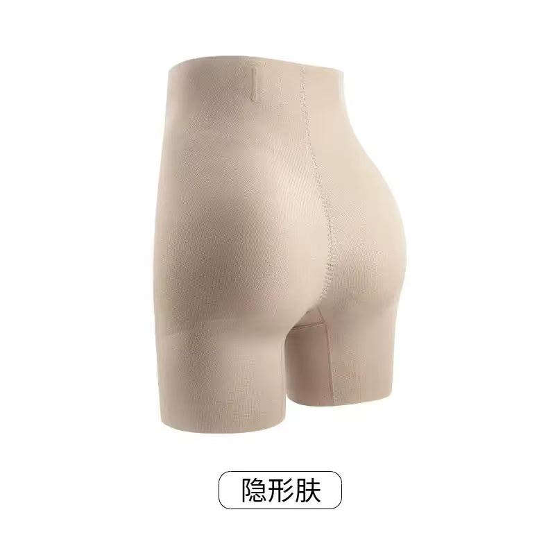 Culottes invisibles ultra-fines pour femmes, effet push-up fessier naturel, couleur unie, taille hau
