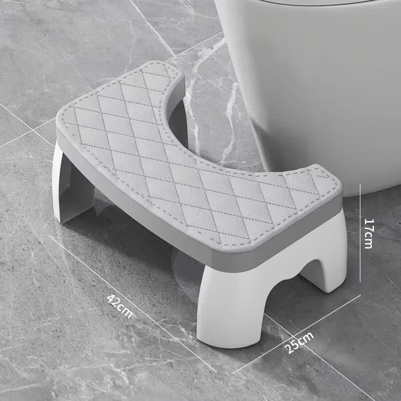 Repose-pieds de toilette ergonomique confortable, marchepied antidérapant pour la salle de bain, sou
