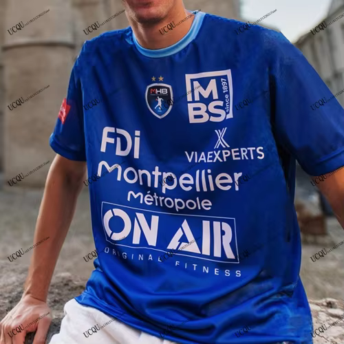 Nouvelle Arrivée 2025-26 Montpellier Handball T-shirt Sport Décontracté Tendance Maillot France Espa