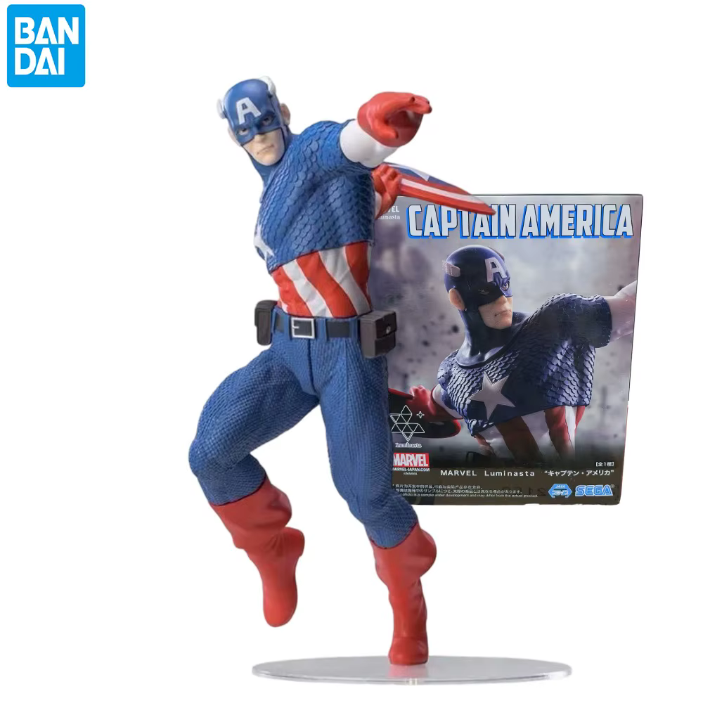 Figurine d'action en PVC Captain America de Marvel Comics, 20cm, collection de jouets pour garçons, 