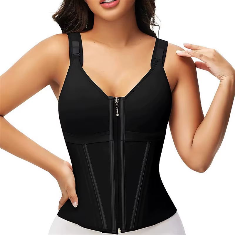 Shapewear femmes colombien Fajas taille formateur ventre contrôle gilet corps Shaper 17 os en acier
