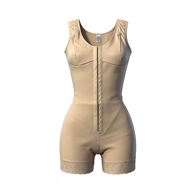 Body gainant amincissant pour femme à haute compression avec broches de maintien de la poitrine, pou
