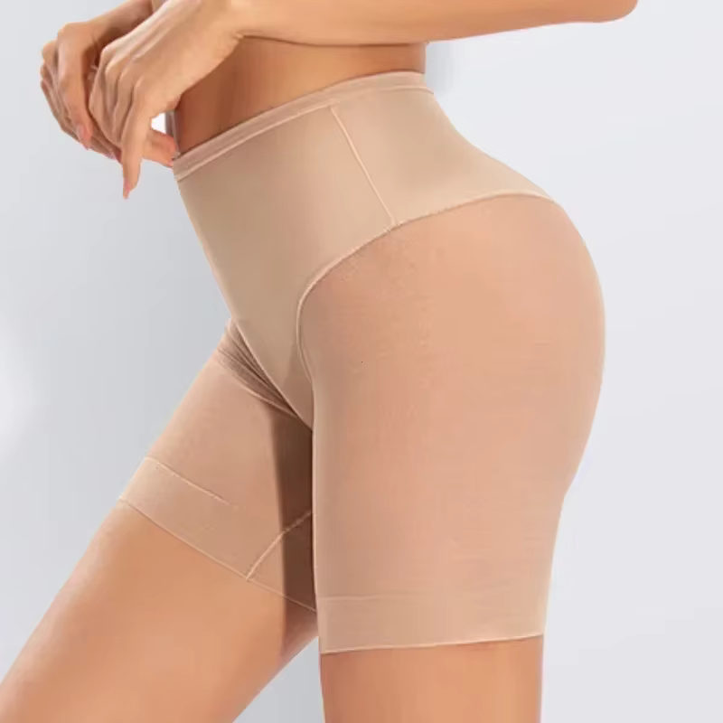 Femmes culottes minces taille haute ventre pantalon maille sous-vêtements amincissants Shapewear nou