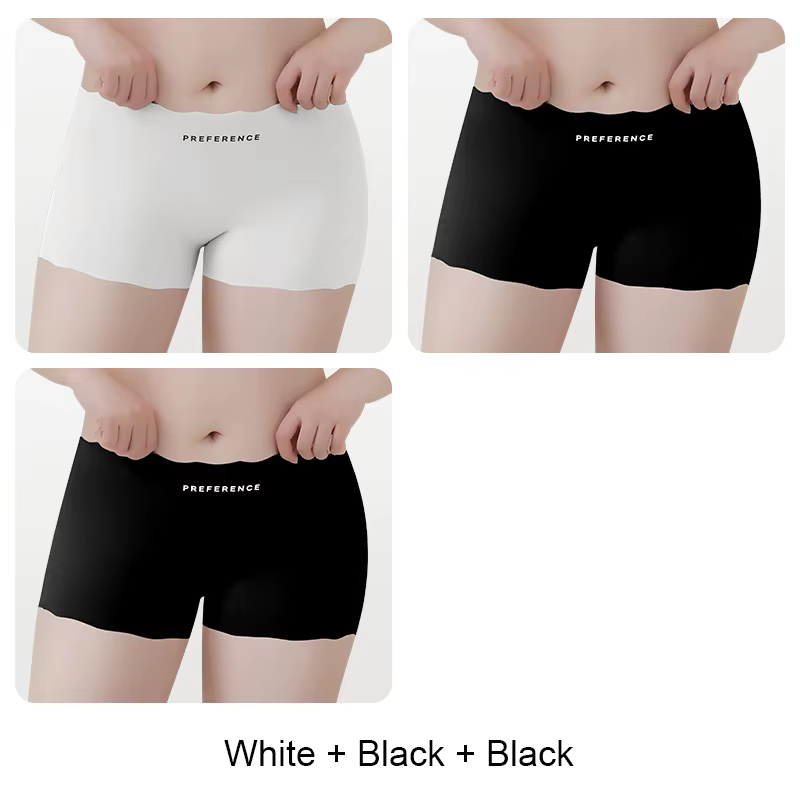 Short d'été pour femmes, culotte sous la jupe, pantalon court de sécurité en soie glacée, sous-vêtem