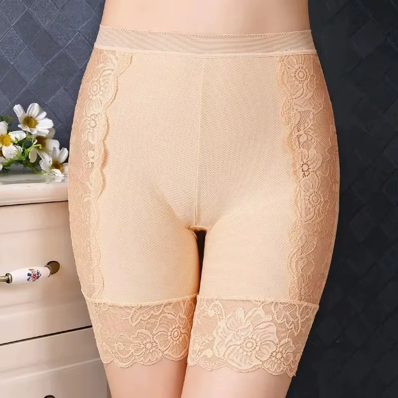 Shorty de sécurité sans couture pour femme, taille haute, extensible, amincissant, lingerie d'été