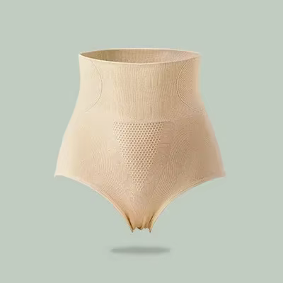 Culotte saillante taille haute pour femme, sous-vêtement amincissant, respirant, contrôle du fessier