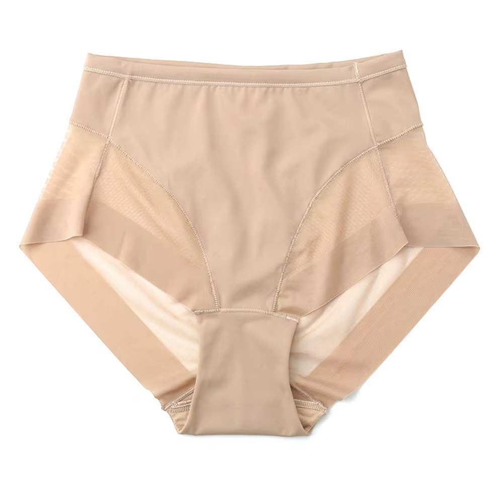 Culotte Invisible sans couture pour femmes, sous-vêtements, demi-couverture, confortable, respirant,