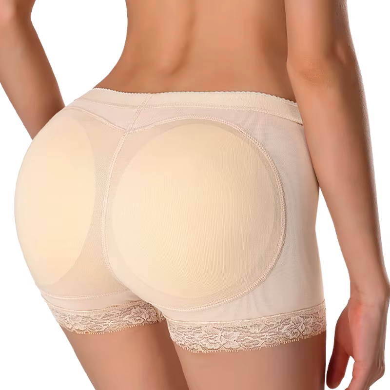 Femmes bout à bout culotte faux fesse corps Shaper sous-vêtements rembourrés dame sexy ascenseur fes