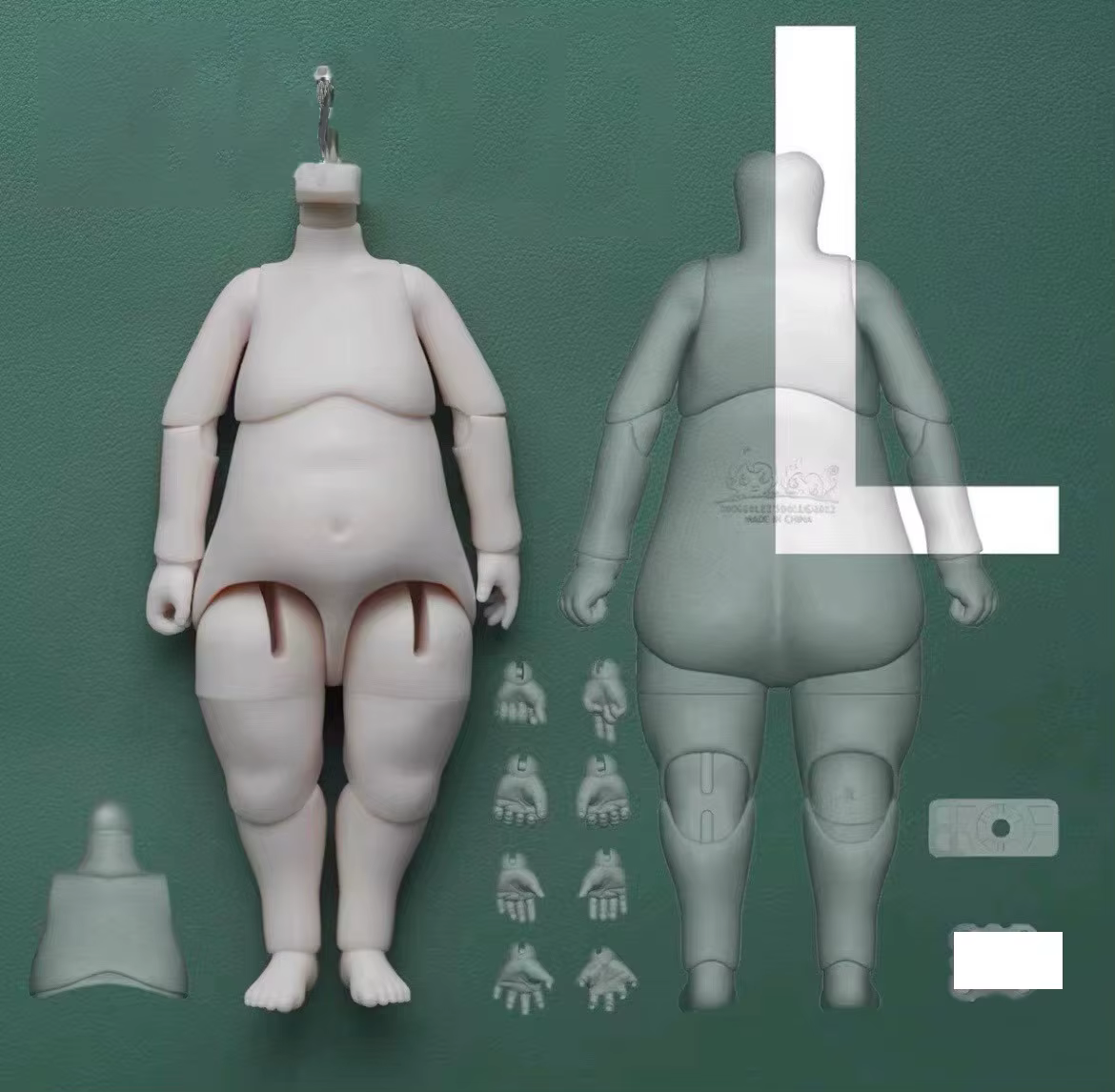 Matériau en résine 1/6 corps de poupée BJD corps mobile articulé pour poupée 1/6 BJD