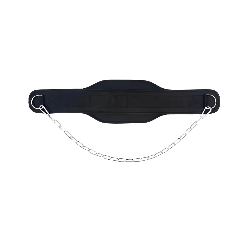 Ceinture de musculation épaisse avec chaîne pour haltères, fitness, bodybuilding, entraînement de fo