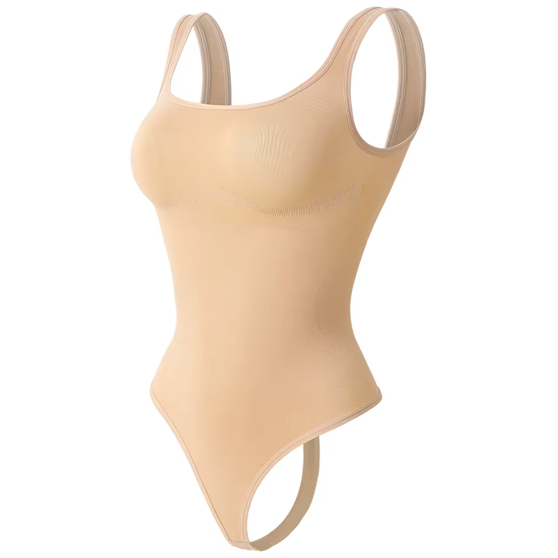 Body pour femmes contrôle du ventre Shapewear sans manches col carré dos nu débardeur décontracté st