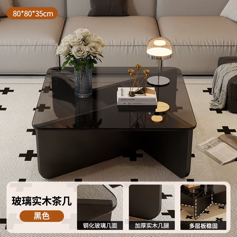 Table basse esthétique Design élégant Glam Table d'appoint moderne gain de place Table sédentaire Vi