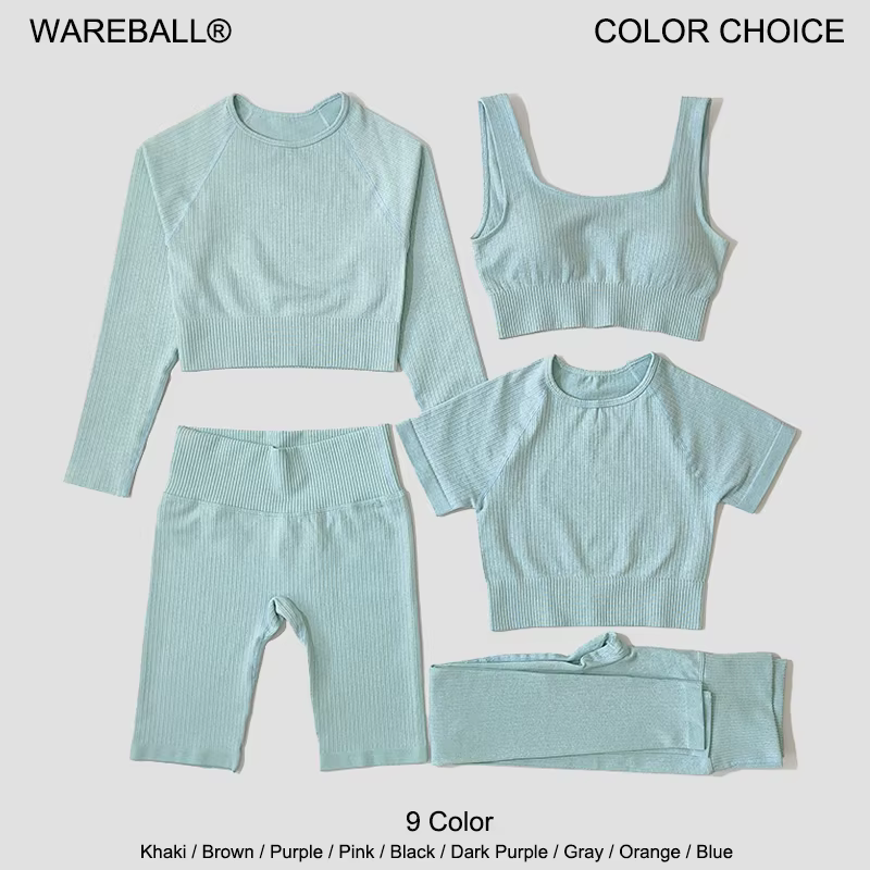 Ensemble de yoga sans couture pour femmes, vêtements d'entraînement sportif, vêtements de sport, leg