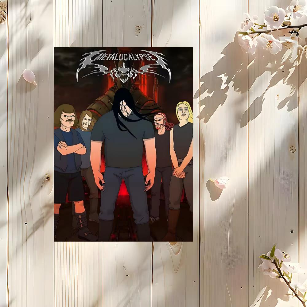 Affiche M-M-Metalocalypse en PP de qualité supérieure, autocollant mural, à décoller et à coller, im