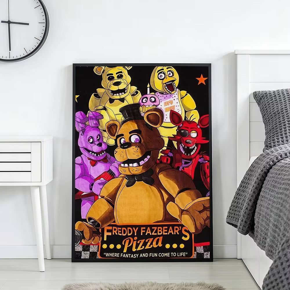 Fnaf Five-nights-At-Freddys – affiches classiques, autocollants, impression artistique, décoration m