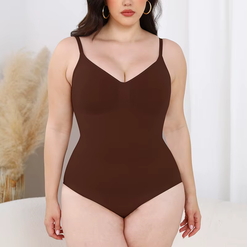 Body gainant sans couture pour femme, contrôle abdominal, lingerie amincissante et sculptante, en ny