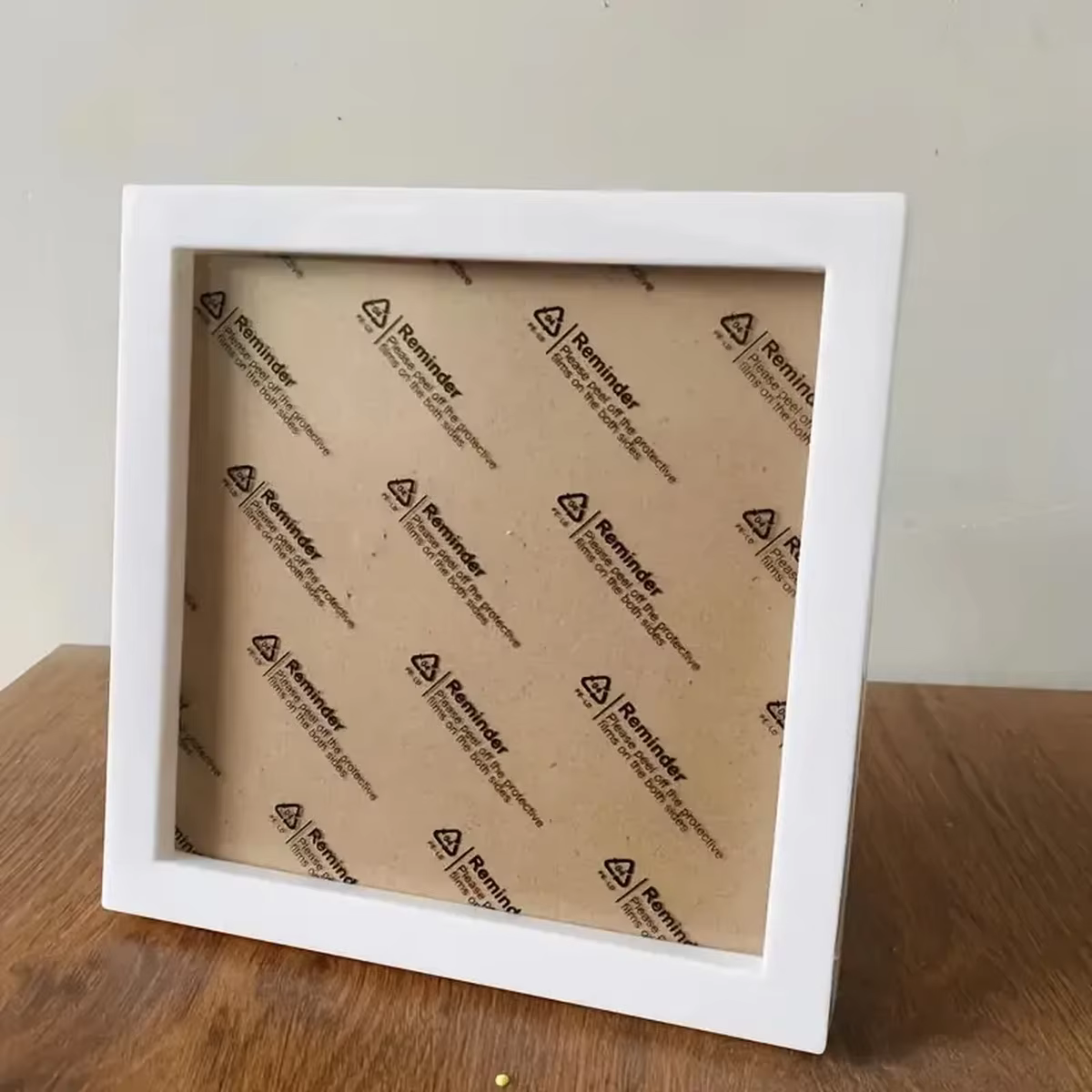 Cadre Photo carré en plastique blanc mignon, auto-montage pour peinture diamant, cadre Photo en poin