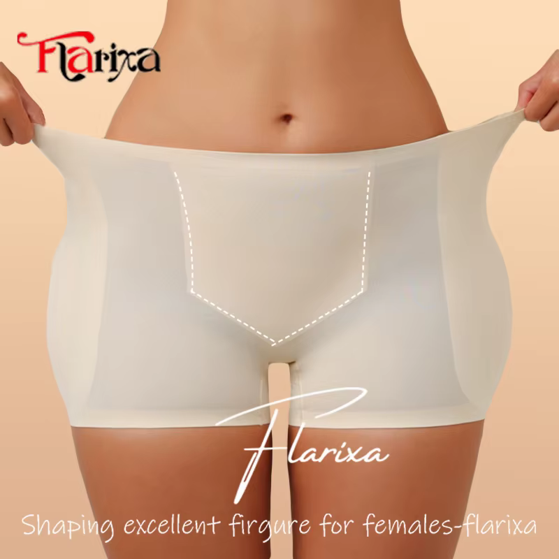 Flarixa coussinets de hanche Shapewear culottes tissu de glace contrôle du bas de l'abdomen Boxer Sh