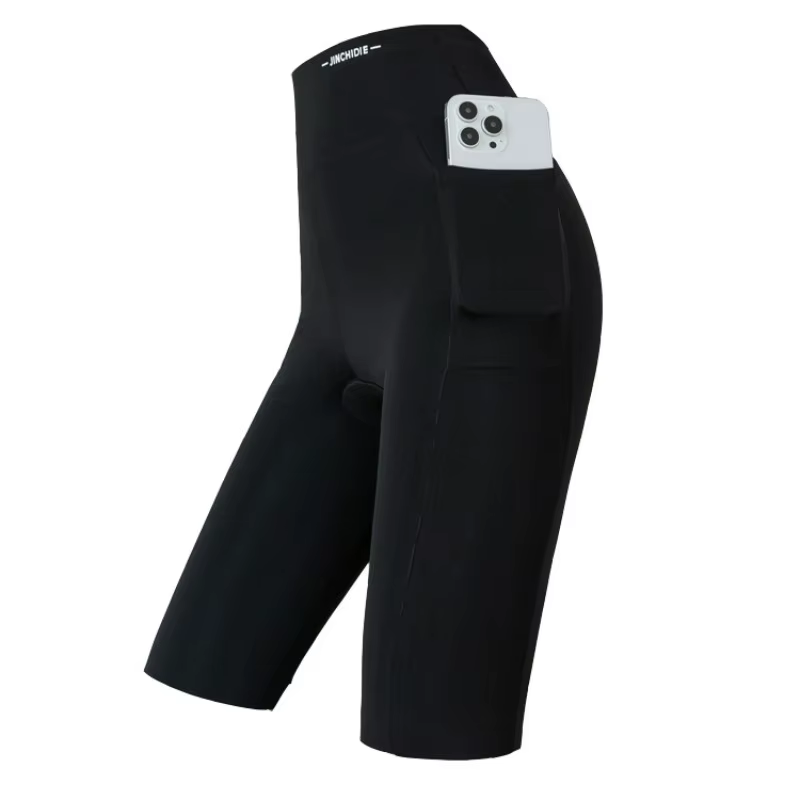 Leggings de sport grande taille pour femmes, short requin avec poche, extensible, taille haute, leva