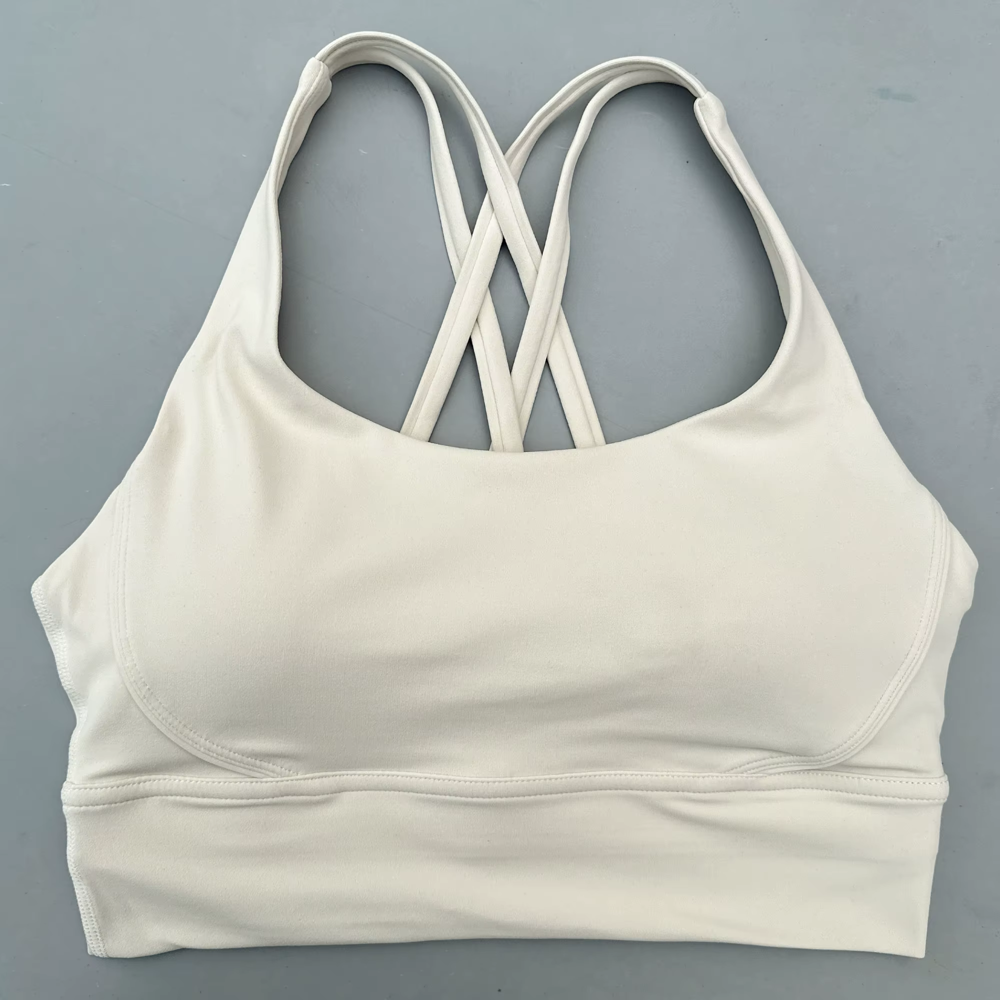 Soutien-gorge de Fitness pour femmes, couleur unie, dos croisé, collants, gilet de Yoga, haute résis