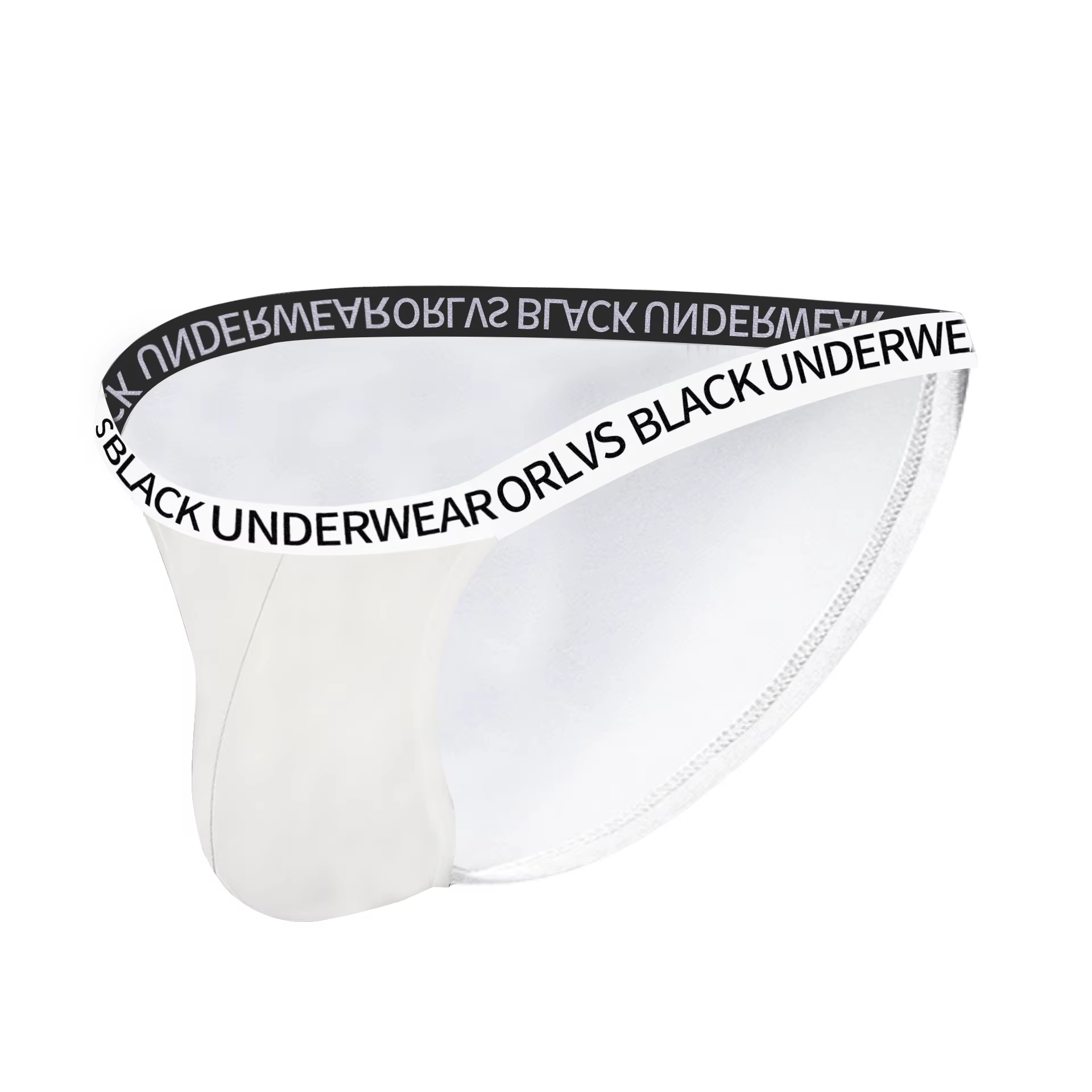 ORLVS slips caractère positif et négatif hommes caleçon indépendant Codpiece Anti-ourlet respirant d