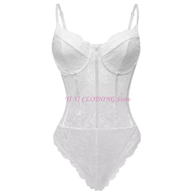 N5KF Body sensuel en dentelle maille conçu pour les amateurs mode moderne