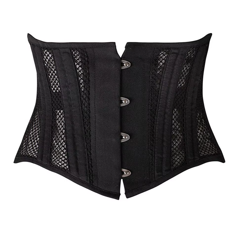 Gaine amincissante pour femme, ventre plat en acier désossé, grande taille, maille respirante, à lac