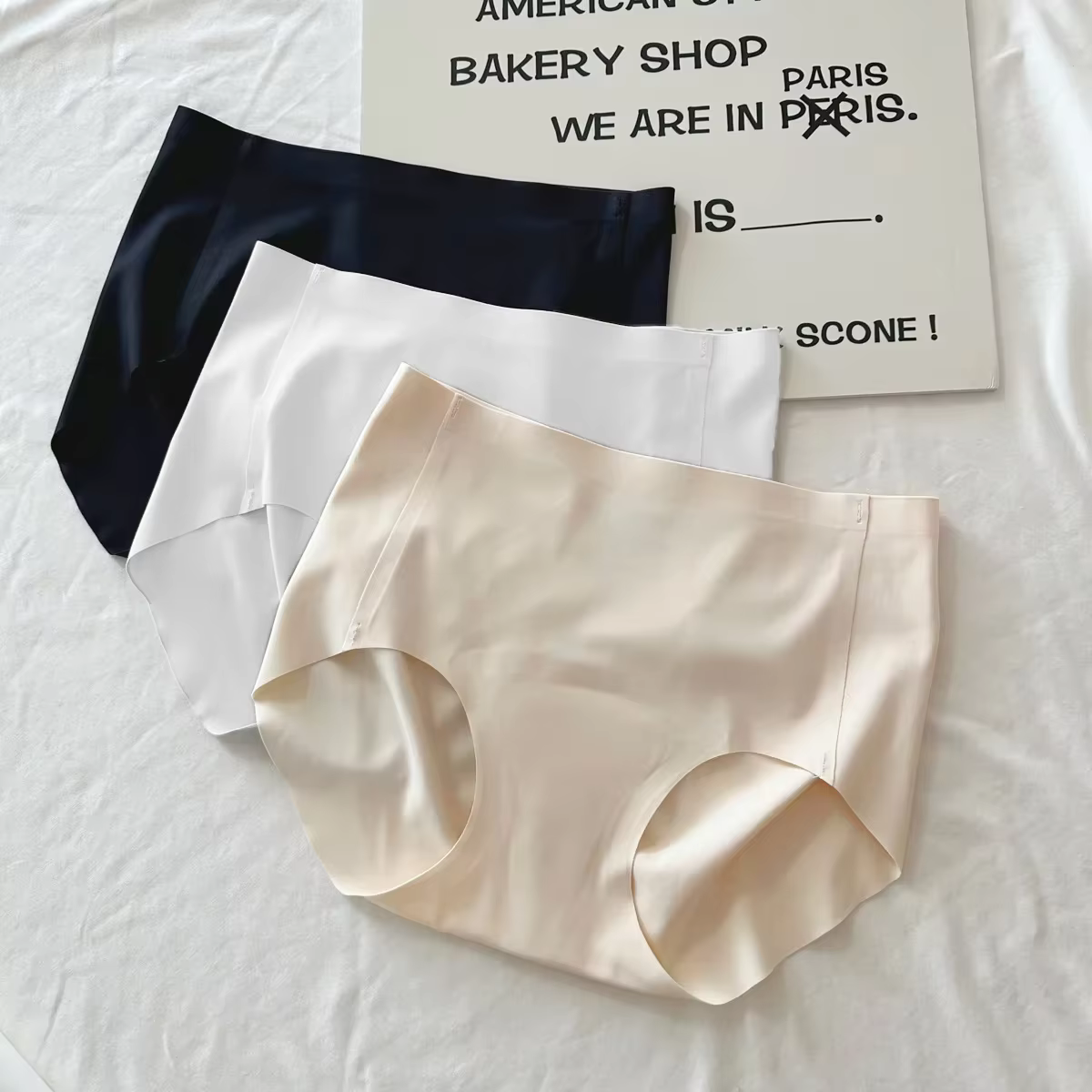 3 pièces culottes anti-orteil de chameau femmes anti-camel sans couture slips sans présentation sous