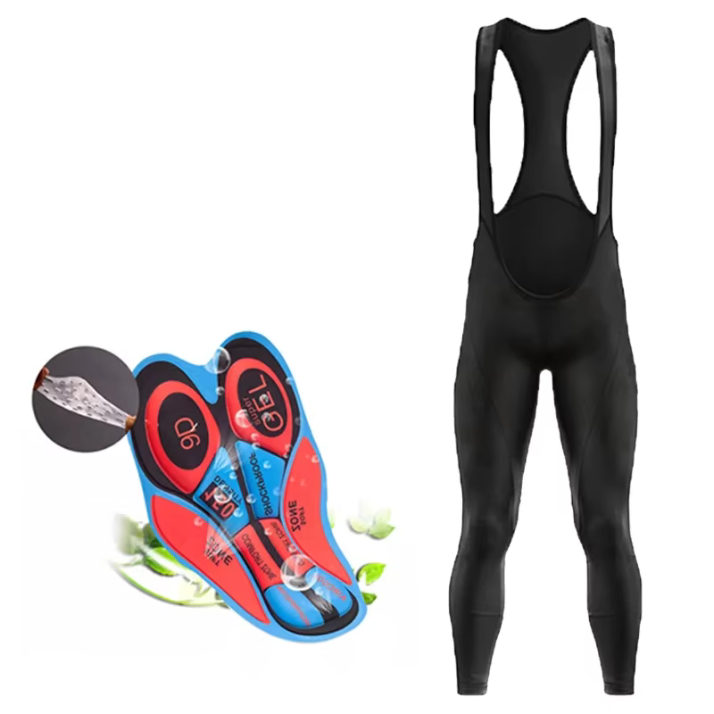 Collants de vélo en Gel rembourré antidérapant 9D pour hommes, pantalons longs respirants pour vtt,