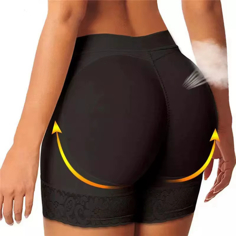 Nouveau Style femmes Pantie Push Up hanche taille haute élastique rembourré culotte sous-vêtements d