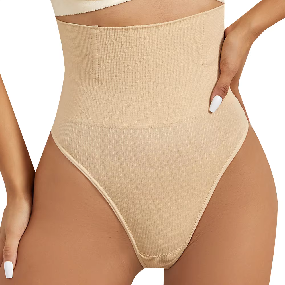 Taille haute tongs Shapewear femmes culottes ventre plat minceur Lingerie ventre contrôle façonnage