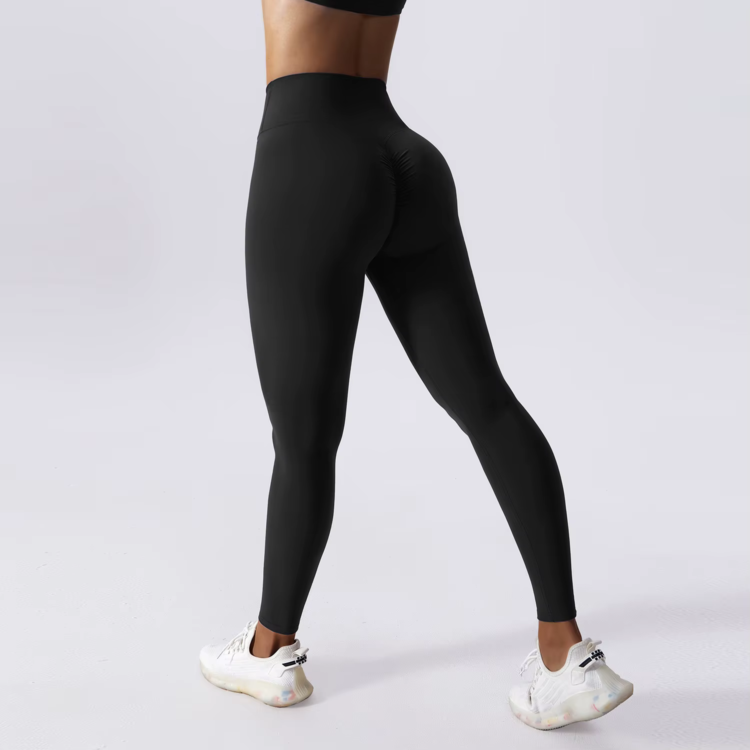 Leggings de sport taille haute pour femme, effet push-up fessier, pour le yoga, la course, le fitnes