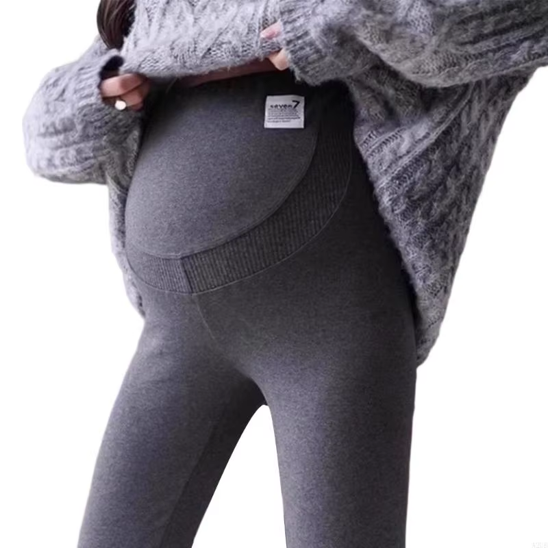 Leggings maternité d'hiver, conception élastique, pantalon grossesse, couverture complète, soutien p