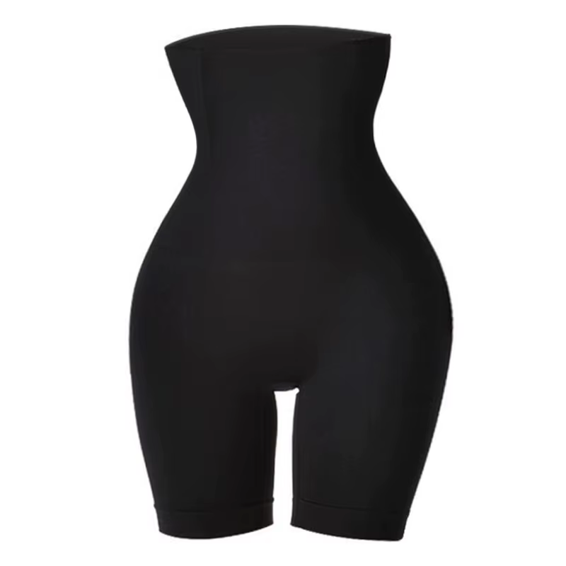 Culotte gainante sans couture taille haute pour femme, effet remonte-fesses et contrôle du ventre, s