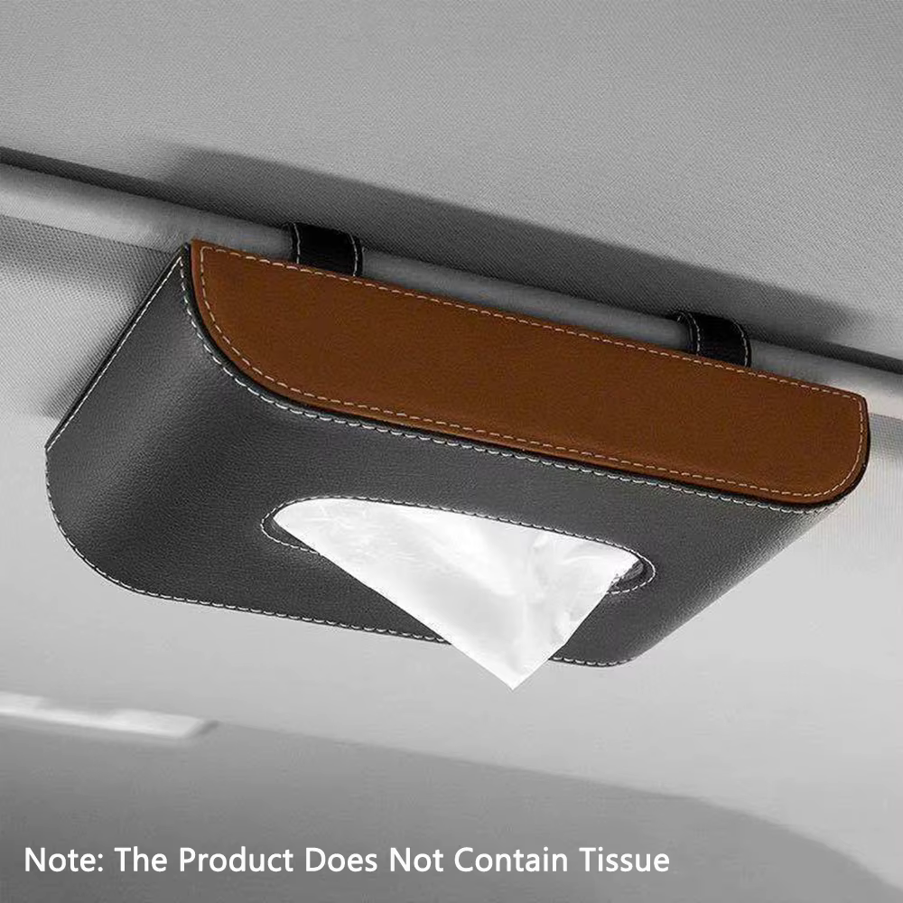 Boîte à mouchoirs pour pare-soleil, accessoires intérieurs automobiles, boîte à mouchoirs suspendue 