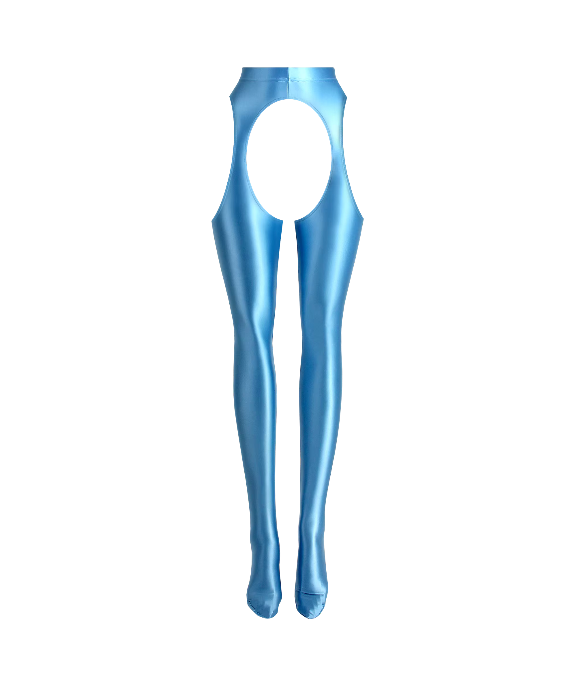 Collants de yoga et fitness MJINM pour femme en satin lisse taille haute, ajourés sur quatre côtés,