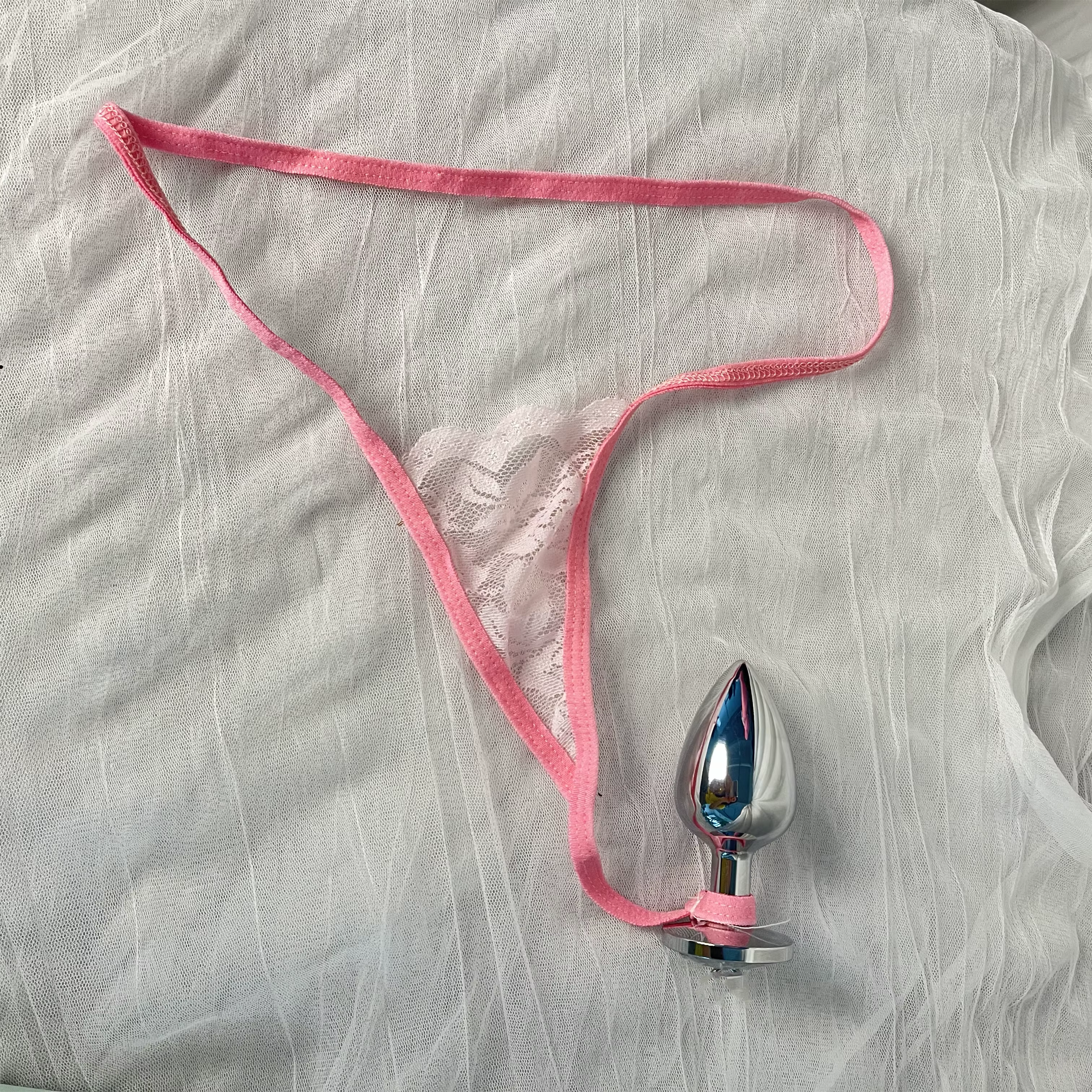 Culotte string ajustable anti-chute sexy pour plug anal, expansion anale, culotte T-back, masseur de