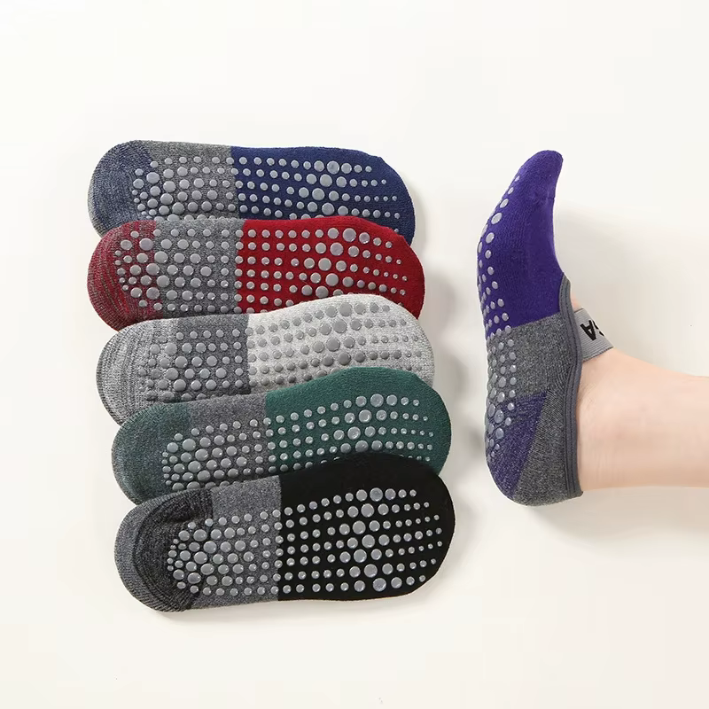Chaussettes de Yoga antidérapantes professionnelles pour femmes, dos nu, Bandage, Pilates, pantoufle