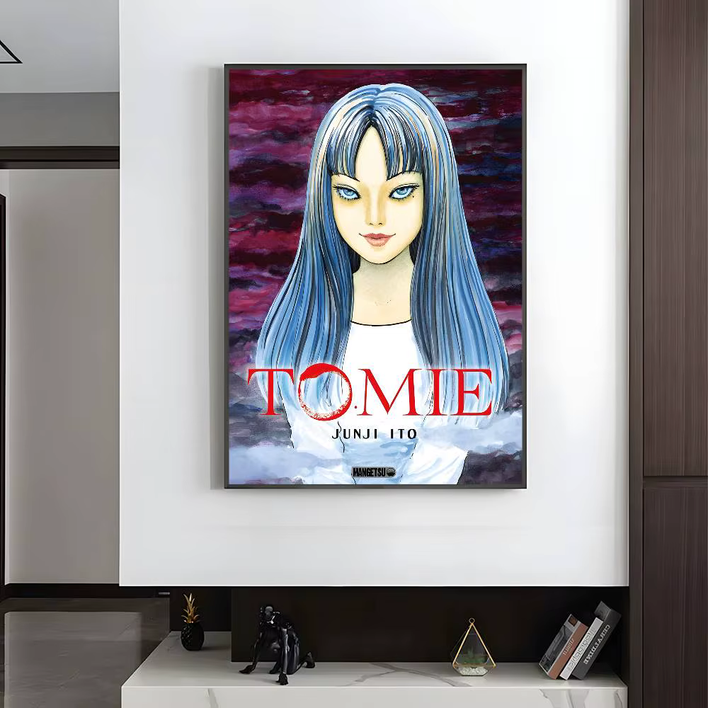 J-junji Ito t-tomies affiche rétro HD art mur collant étanche maison salon chambre décoration esthét